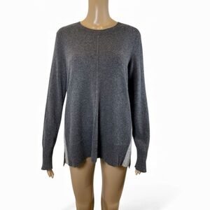 The Cashmere Project Gray Long Sleeve Sweater Size M